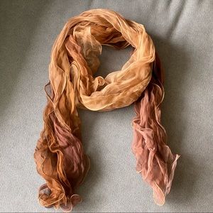Gradient Colour Ruffle Scarf